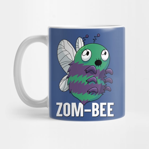 Zom-Bee Cute Bee Zombie English Funny Word Play by Coconil